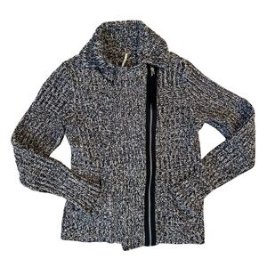 Free People Black and White Sweater